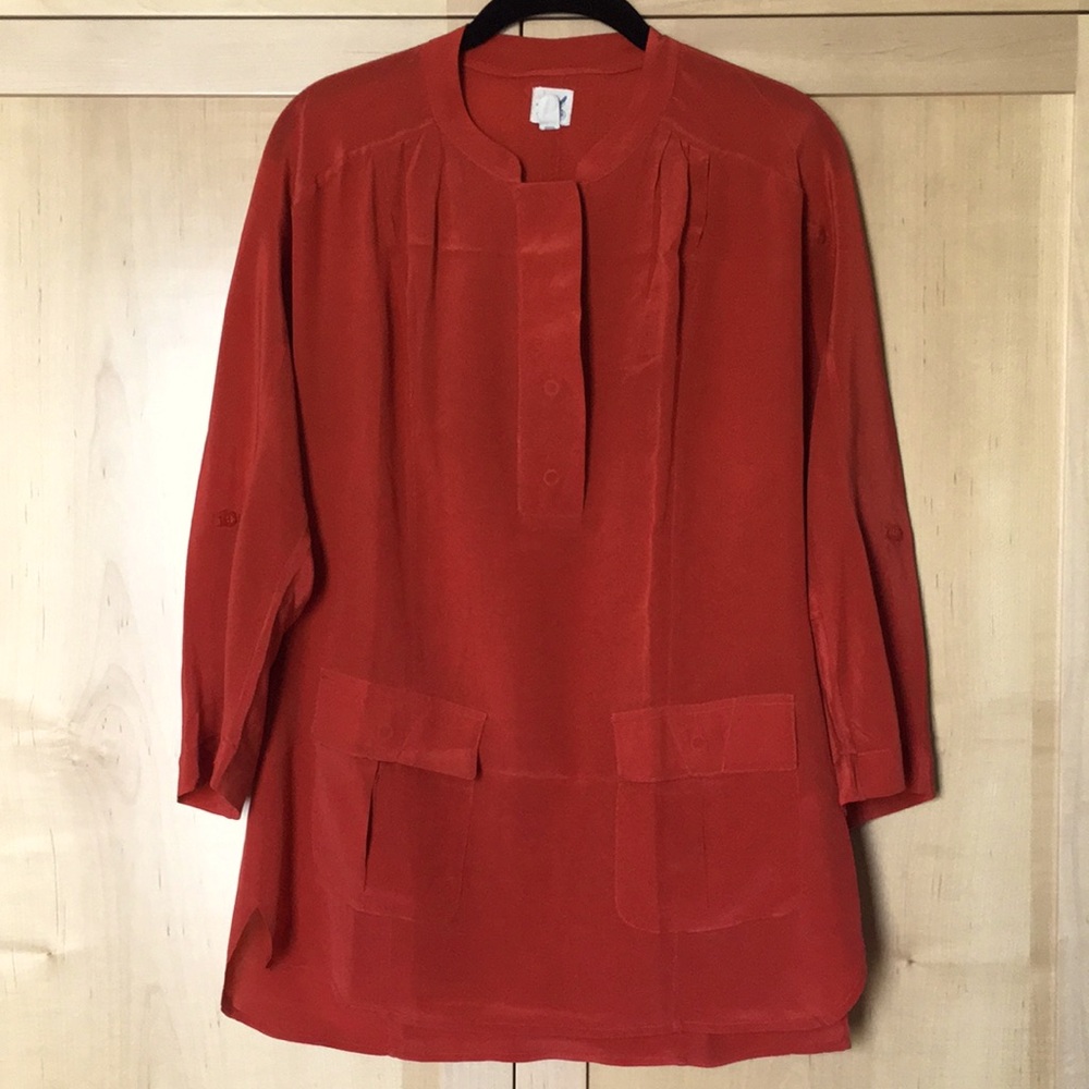 100% silk blouse from boutique brand